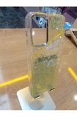 Samsung Galaxy A14 Uyumlu Simli Kamera Çerçevesi Metal Kapak Tuşları Metal Kılıf - 4