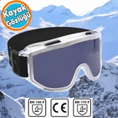Kayak Gözlüğü Güneş Kar Gözlük Füme Snowboard Glasses Ekonomik Gözlük - 1