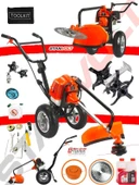 BHD TEKERLEKLİ BENZİNLİ TIRPAN MOTORU ÇİM BİÇME ÇAPA HEDİYELİ - 1