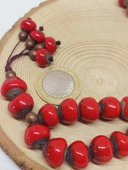 Anadolu Toprağı Serisi 33'Lük Kırmızı Renk Seramik Boncuk Tesbih 10-12mm (54120) thumbnail 3