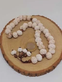 Anadolu Toprağı Serisi 33'Lük Krem Renk Seramik Boncuk Tesbih 10-12mm (54172) thumbnail 5