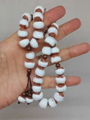 Anadolu Toprağı Serisi 33'Lük Beyaz Renk Seramik Boncuk Tesbih 10-12mm (54146) thumbnail 5