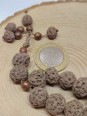 Anadolu Toprağı Serisi 33'Lük Kahverengi Renk Seramik Boncuk Tesbih 10-12mm (54166) thumbnail 3