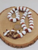 Anadolu Toprağı Serisi 33'Lük Beyaz Renk Seramik Boncuk Tesbih 10-12mm (54146) thumbnail 6