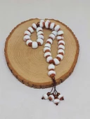 Anadolu Toprağı Serisi 33'Lük Beyaz Renk Seramik Boncuk Tesbih 10-12mm (54146) thumbnail 4