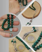 Malakit Taşı Tesbih 33Lük 8mm (8900) thumbnail 1