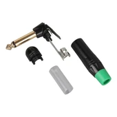 Powermaster LTP2RC 6.3Mm Mono L-Tipi Metal Gövde Gitar Altın Kaplama Jack thumbnail 5