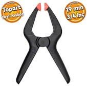 Topart Yaylı Kıskaç Mandal El Tip İşkence Klips Hobi 19 mm 3/4 inç - 1