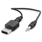 Hadron BT600 3.5mm AUX Bağlantılı USB Güç Beslemeli Bluetooth v5.0 Verici Alıcı Adaptör - Siyah - 1