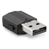 Hadron BT600 3.5mm AUX Bağlantılı USB Güç Beslemeli Bluetooth v5.0 Verici Alıcı Adaptör - Siyah - 2