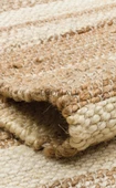 Echo Koleksiyonu Jüt ile üretilen el dokuma sisal kilim Natural ECH11 - 5