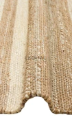 Echo Koleksiyonu Jüt ile üretilen el dokuma sisal kilim Natural ECH11 - 4