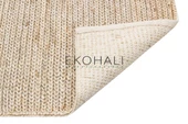 Choti Koleksiyonu Jüt ile üretilen el dokuma sisal kilim Duman Rengi - 4