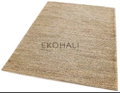 Choti Koleksiyonu Jüt ile üretilen el dokuma sisal kilim Duman Rengi - 3