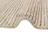 Fine Koleksiyonu Jüt ile üretilen el dokuma sisal kilim Dark Natural - 2