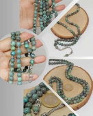 Afrika Turkuazı Taşı 99luk Tesbih 8mm (3871) thumbnail 1