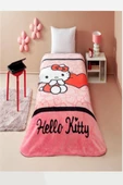 TAÇ Lisanslı Tek Kişilik Battaniye Hello Kitty Cute - 1