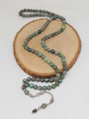 Afrika Turkuazı Taşı 99luk Tesbih 8mm (3871) thumbnail 4