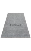 Jade Koleksiyonu Yün ile üretilen örme el halısı Basketweave Grey - 4