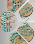 Amazonit Taşı Royal 99luk Tesbih 8mm (36600) thumbnail 1