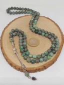 Afrika Turkuazı Taşı 99luk Tesbih 8mm (3871) thumbnail 6