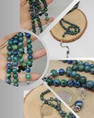 Azurit Taşı 99luk Tesbih 8mm (3210) thumbnail 1