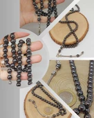 Hematit Taşı 99luk Tesbih 8mm (3614) thumbnail 1