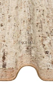 Lhasa Koleksiyonu Yün ve Jüt ile Üretilen Örme El Dokuma Halı LHS 01 Multy Natural - 3