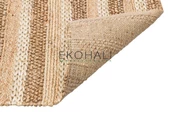 Netra Koleksiyonu Jüt ile üretilen el dokuma sisal kilim S-1410 Natural XW - 4