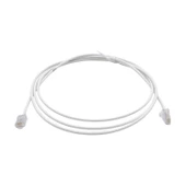 PATCH CORD  UTP CAT6 2 MT SLIM WHITE  (08F007) thumbnail 1