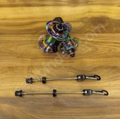 Hassns Pro 7 Rainbow Bisiklet Göbek Seti Ön Arka Kaset Göbek Seti 32 Delik 6 Vida Qr Mandal thumbnail 4