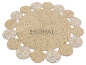 Patna Koleksiyonu Jüt Örgü Halı PTN 03 Natural White - 4