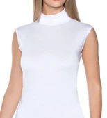 YILDIZ 2295 KADIN LİKRALI SIFIR KOL BALIKÇI YAKA ATLET TEKLİ thumbnail 2