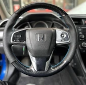 Honda Civic Fc5 Araca Özel Direksiyon Kılıfı (5D KRİSTAL KARBON SOFT NOKTA) thumbnail 1