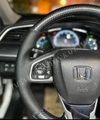 Honda Civic Fc5 Araca Özel Direksiyon Kılıfı (5D KRİSTAL KARBON SOFT NOKTA) thumbnail 5