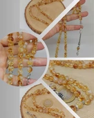 Sitrin Taşı Açık & Koyu Karışık Renk Taşı 99luk Tesbih 8mm (27570) thumbnail 1