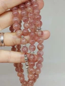 Çilek Kuvars Taşı 99luk Tesbih 8mm (9778) thumbnail 2