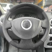 Renault Clio 2 Araca Özel Direksiyon Kılıfı (NOKTA ALCANTRA) thumbnail 1