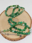 Akik Taşı Yeşil Renk 99luk Tesbih 8mm (7888) thumbnail 6