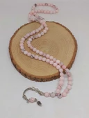 Pembe Siyah Alacalı Opal Taşı 99luk Tesbih 8mm (42110) thumbnail 4