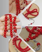 Mercan Taşı 99luk Tesbih 8-9mm (Boyalıdır) (1911) thumbnail 1