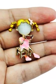 Yaz Neşesi Karpuzlu Kız Broş thumbnail 1