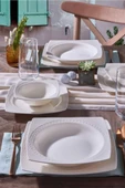 Güral Porselen Bonenjoy 24 Parça 6 Kişilik Bone Yemek Takımı - 1