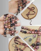 Rodonit Taşı 99luk Tesbih 8mm (1853) thumbnail 1