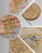 Sitrin Taşı Açık & Koyu Karışık Renk 99luk Tesbih 6mm (27575) thumbnail 1