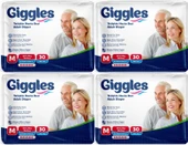 Giggles Hasta Bezi Yetişkin Bel Bantlı Tekstil Yüzey Orta - Medium (M) 120 Adet (4PK*30) thumbnail 1