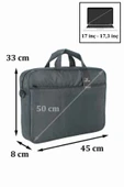 Case Club Laptop El Omuz Çantası 17'inç Darbe Emici Koruma Su Geçirmez Kumaş case club 2129 - 3