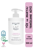 BYPHASSE Yüz ve Makyaj Temizleme Sütü Tüm Cilt Tipleri 500ml (Pompalı) - 1