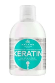 Kallos Cosmetics Keratinli Ve Süt Proteinli Keratin 1000ml Şampuan Kuru, Hasarlı, Kimyasal Işlem Görmüş Saçlara - 1