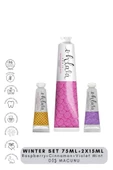 OHLALA Raspberry Mint 75 ml + Cinnamon Mint 15 ml + Violet mint 15 ml Winter Set Diş Macunu - 1